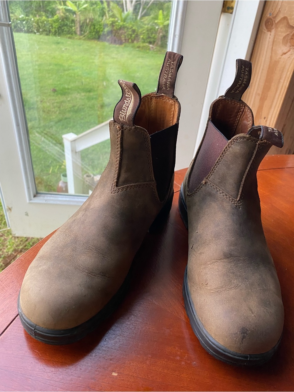 Blundstone Chelsea Boots Distressed Rustic Brown Leather AU 4.5 / US Women’s 7.5